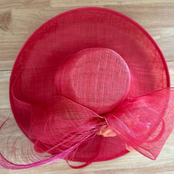 Gorgeous KY Derby Designer Hat, Fushcia/Pink, One of a Kind Large  - Giovannio - Picture 7 of 11